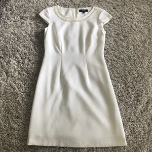 White cap sleeve dress